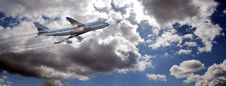Flying Plane Royalty Free Stock Photo Flying Plane Royalty Free Stock Photo
