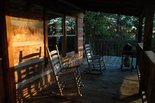 Deck Rocking Chairs Royalty Free Stock Image Deck Rocking Chairs Royalty Free Stock Image