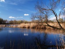 Dark Blue Lake Stock Photography Dark Blue Lake Stock Photography