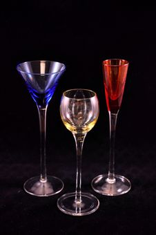 Primary Color Glasses, Full Royalty Free Stock Photos Primary Color Glasses, Full Royalty Free Stock Photos