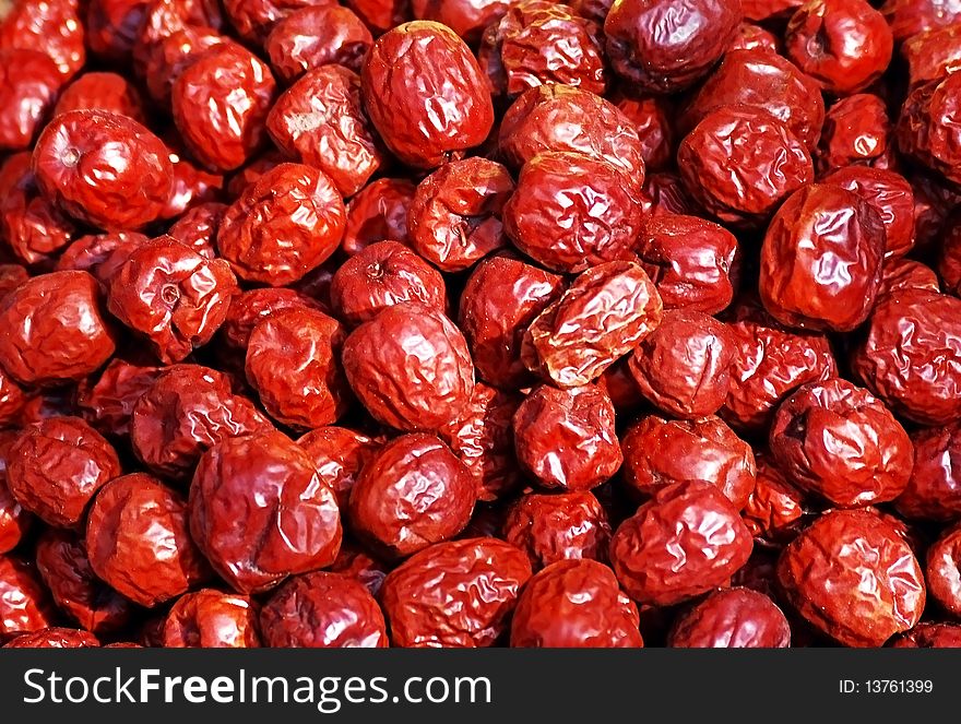 The big jujube was delicious Chinese production.