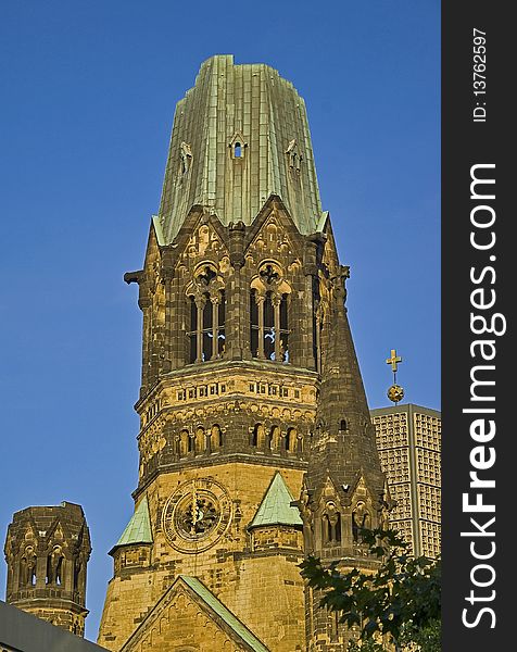 The ruin of Kaiser-Wilhelm-GedÃ¤chtniskirche, Berlin, Germany