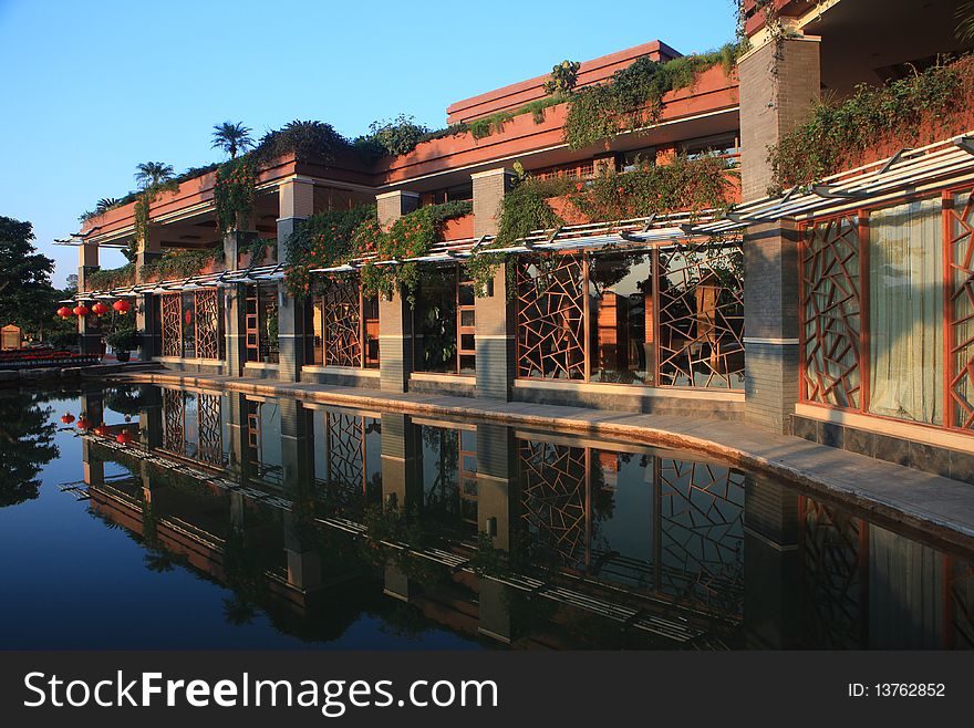 A building with china style. A building with china style