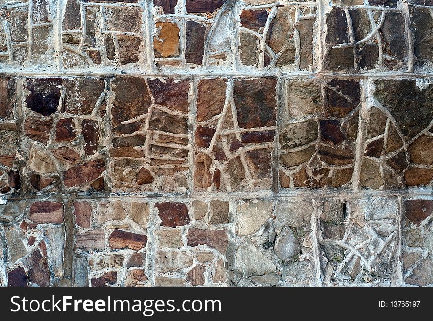 Stone wall resembling aboriginal art. Stone wall resembling aboriginal art