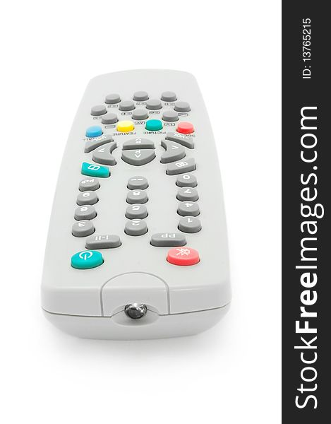 Remote control isolated on white