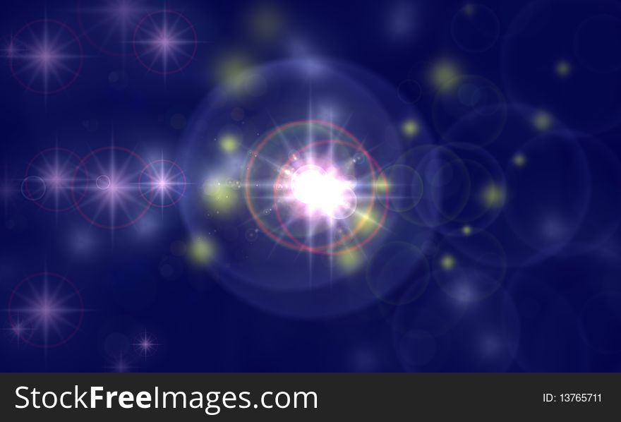 Nice render of abstract lights background