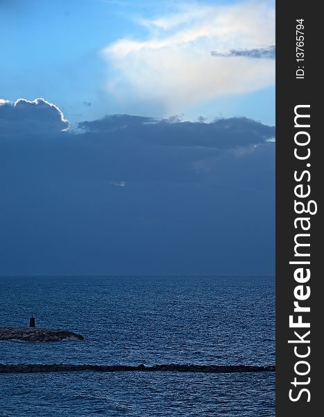 Sunrise at Marbella harbour, Spain