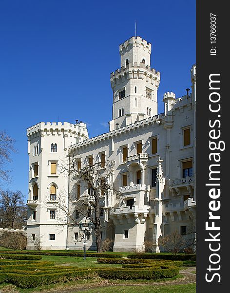 The renaissance castle Hluboka in the Czech Republic