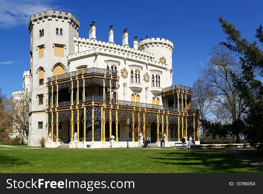 The renaissance castle Hluboka in the Czech Republic