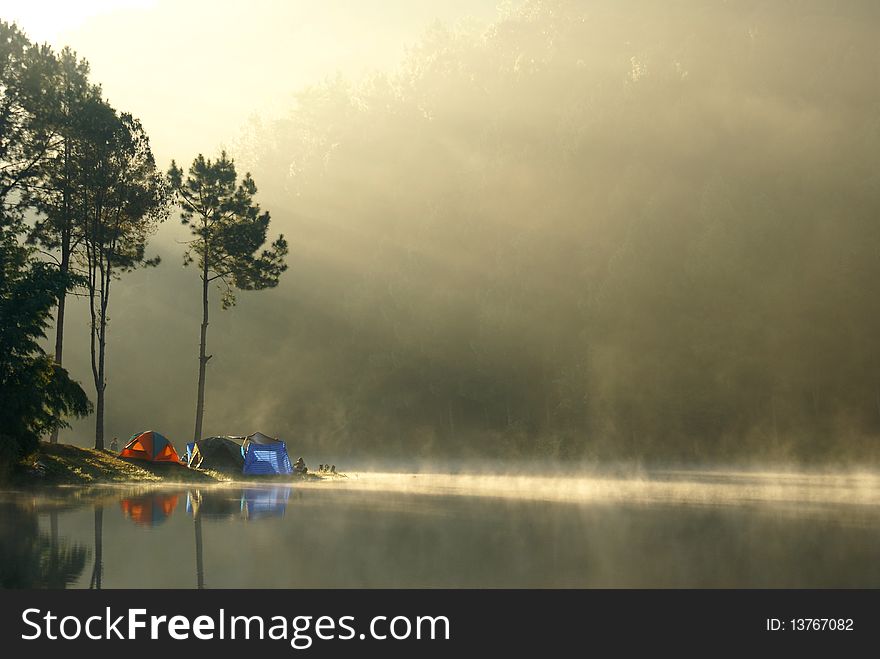 This is picture of the nice fog in thailand. This is picture of the nice fog in thailand
