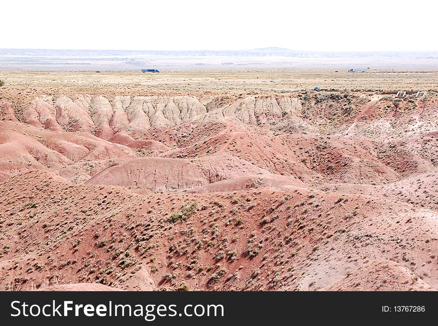 Petrified Desert in the Southwest United States