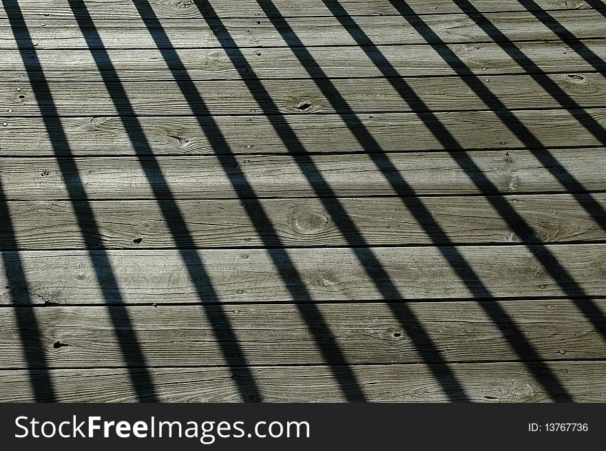 Shadows on the wood floor. Shadows on the wood floor