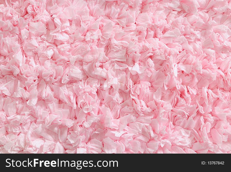 Close up of a pink carpet texture.