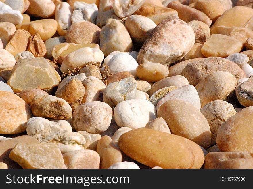 Stone Background with pebbles and rocks