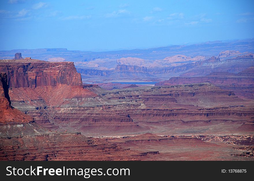 Canyonlands National Park near Moab, Utah: the view near visitor center