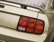 Muscle Car Rear View Royalty Free Stock Photo Muscle Car Rear View Royalty Free Stock Photo
