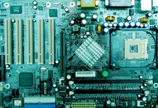 Close Up Mother Board Stock Photography Close Up Mother Board Stock Photography