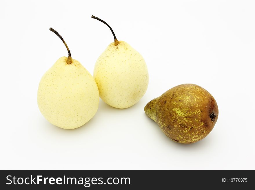 Pears yellow beautiful and green ugly. Pears yellow beautiful and green ugly.