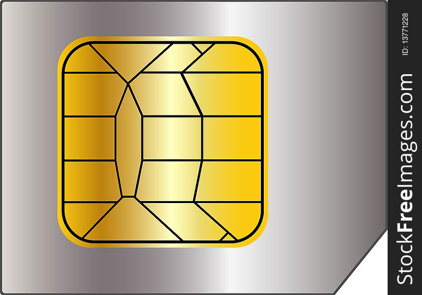 Illustration of a Sim Card