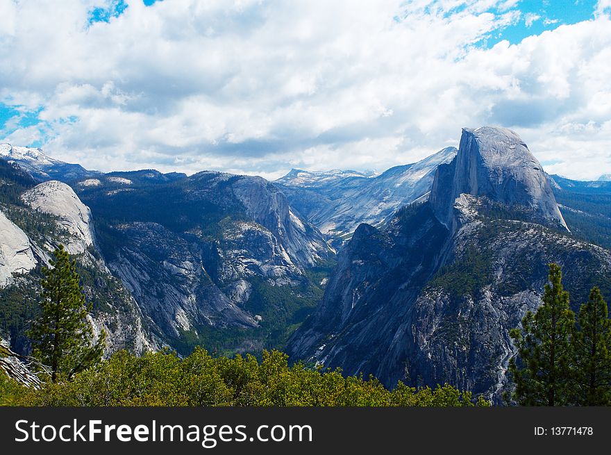 Half Dome in Yosemite valley attracts millions of visitors a year.