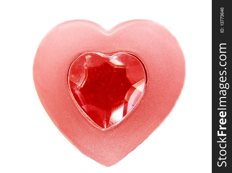 Heart shape with ruby