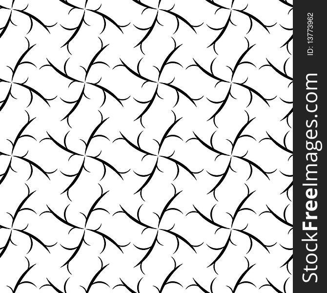 Seamless black and white ornament pattern. Seamless black and white ornament pattern