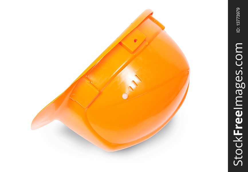 Hard hat. Isolated on white background with clipping path