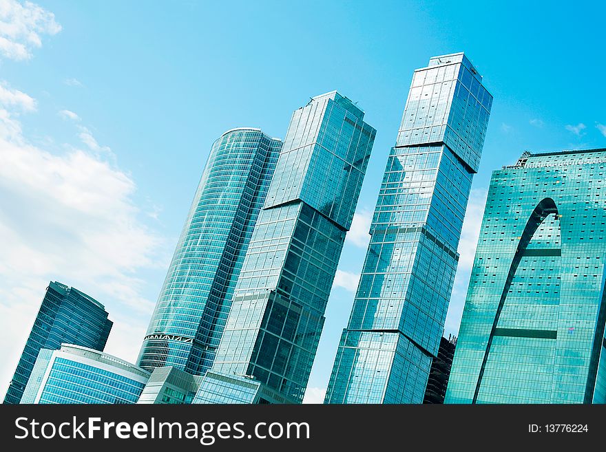 New skyscrapers business centre in Moscow, Russia. New skyscrapers business centre in Moscow, Russia