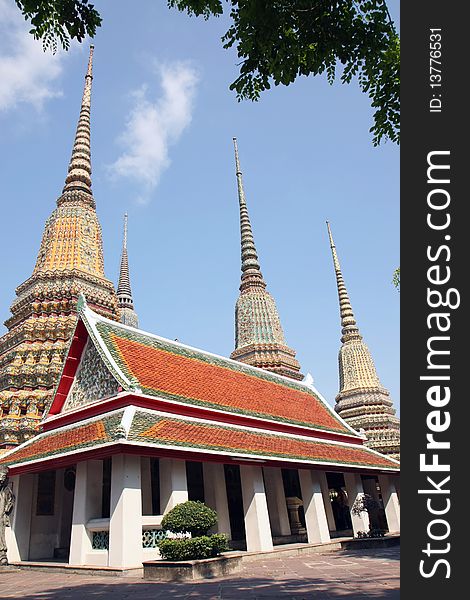 Pavilion in Wat Pho, Thailand.