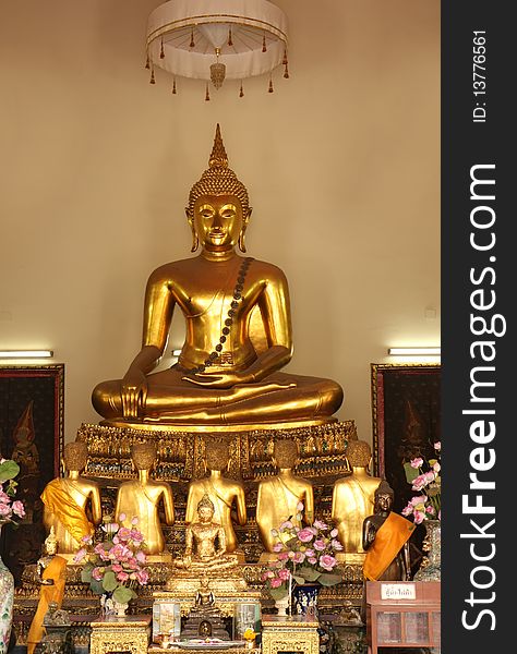 Buddha statue of Wat Pho,Thailand.