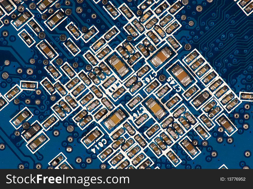 Electronic circuit board as an abstract background. Electronic circuit board as an abstract background