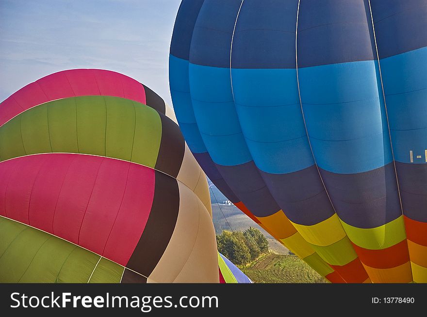 Balloons at a meeting in Italy