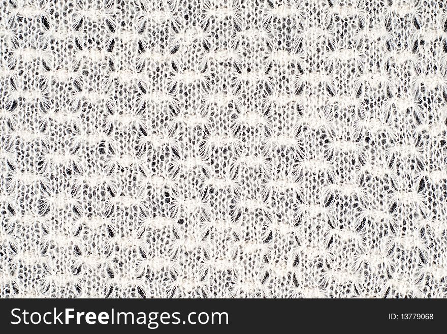White abstract pattern on black background