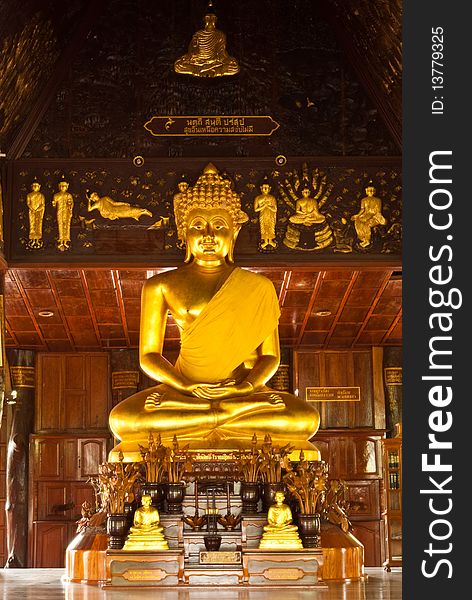 Buddha wat pukaw  in thailand
