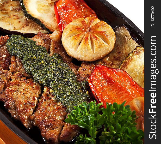 Japanese Cuisine - Pork with Vegetables