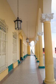 Building Facade With Ionic Columns Stock Photo Building Facade With Ionic Columns Stock Photo