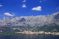 Picturesque Scene Of Town Makarska, Croatia Royalty Free Stock Photos Picturesque Scene Of Town Makarska, Croatia Royalty Free Stock Photos