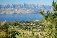 Spectacular View On Bracki Channel, Croatia Stock Photos Spectacular View On Bracki Channel, Croatia Stock Photos