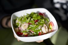 Prawn And Snap Pea Salad With Rice Noodles Royalty Free Stock Photography Prawn And Snap Pea Salad With Rice Noodles Royalty Free Stock Photography