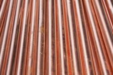 Copper Pipes Royalty Free Stock Photography Copper Pipes Royalty Free Stock Photography