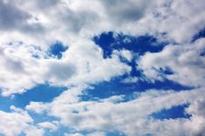 Deep Blue Sky With White And Gray Clouds Stock Photography Deep Blue Sky With White And Gray Clouds Stock Photography