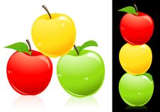 Apples Three Different Colors Royalty Free Stock Image Apples Three Different Colors Royalty Free Stock Image