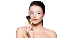 Portrait Of A Beautiful Brunette Woman Stock Image Portrait Of A Beautiful Brunette Woman Stock Image