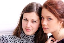 Two Young Women Royalty Free Stock Image Two Young Women Royalty Free Stock Image