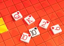 Poker Game Tiles Stock Photo Poker Game Tiles Stock Photo