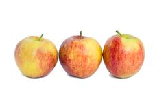 Three Red Apples Royalty Free Stock Image