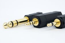 Audio Mono And Stereo Connectors Stock Photo Audio Mono And Stereo Connectors Stock Photo