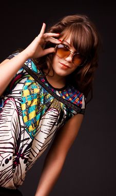 Sexy Girl With Sunglasses Royalty Free Stock Image Sexy Girl With Sunglasses Royalty Free Stock Image