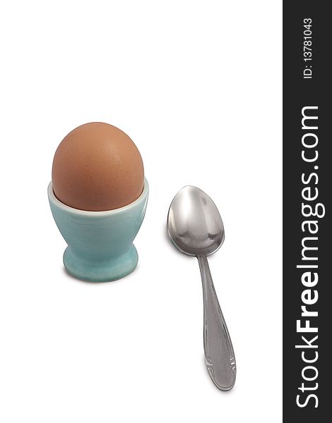 Egg With Spoon On Support