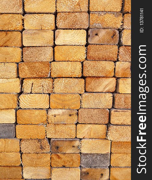 Background image of cut and stacked two by fours. Background image of cut and stacked two by fours